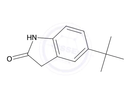 Chemical structure of 5-(tert-Butyl)indolin-2-one