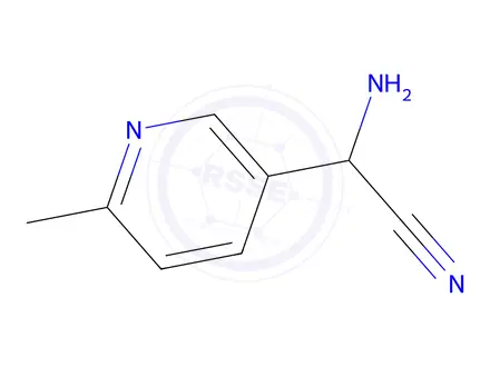 Chemical structure of 3-Pyridineacetonitrile,alpha-amino-6-methyl-(9CI)