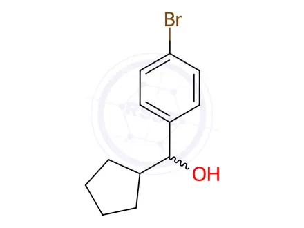 Chemical structure of (4-Bromophenyl)(cyclopentyl)methanol