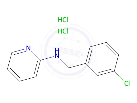 Chemical structure of N-(3-chlorobenzyl)pyridin-2-amine dihydrochloride