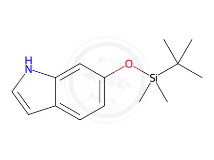 Chemical structure of 6-[(Tert-Butyldimethylsilyl)oxy]-1H-indole