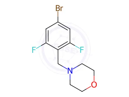 Chemical structure of 4-(4-Bromo-2,6-difluorobenzyl)morpholine