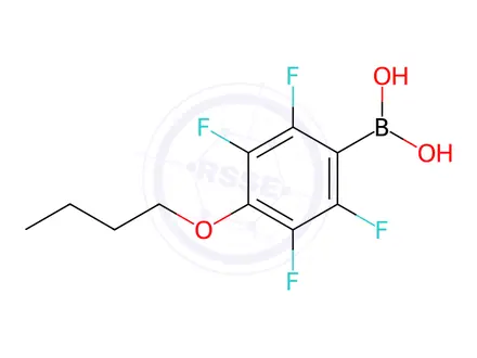 Chemical structure of (4-Butoxy-2,3,5,6-tetrafluorophenyl)boronic acid