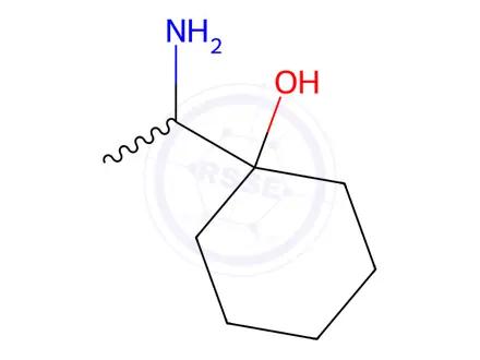 Chemical structure of 1-(1-Aminoethyl)cyclohexan-1-ol
