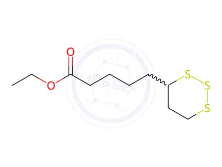 Chemical structure of Ethyl 5-(1,2,3-trithian-4-yl)pentanoate