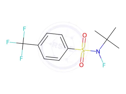 Chemical structure of N-(tert-Butyl)-N-fluoro-4-(trifluoromethyl)benzenesulfonamide