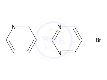 Chemical structure of 5-Bromo-2-(pyridin-3-yl)pyrimidine