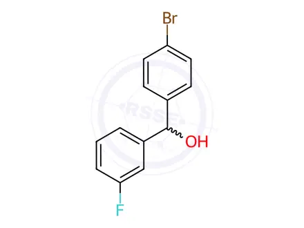 Chemical structure of (4-Bromophenyl)(3-fluorophenyl)methanol