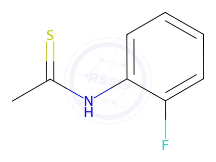 Chemical structure of N-(2-Fluorophenyl)ethanethioamide