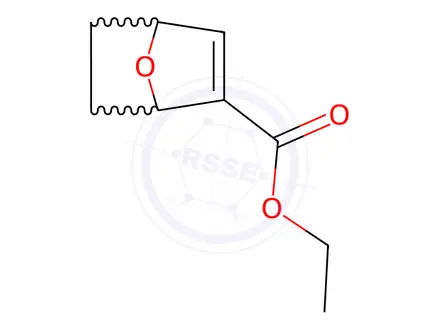 Chemical structure of 7-Oxabicyclo[2.2.1]hept-2-ene-2-carboxylic acid, ethyl ester