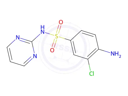 Chemical structure of 4-Amino-3-chloro-N-(pyrimidin-2-yl)benzenesulfonamide