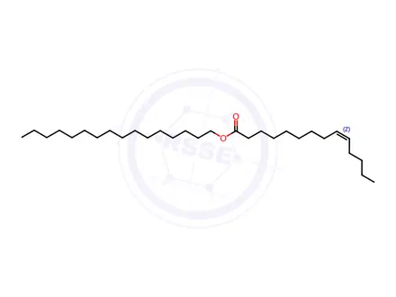 Chemical structure of cetyl myristoleate