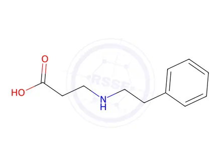 Chemical structure of 3-Phenethylamino-propionic acid