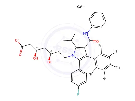Chemical structure of Atorvastatin-d5 Calcium Salt