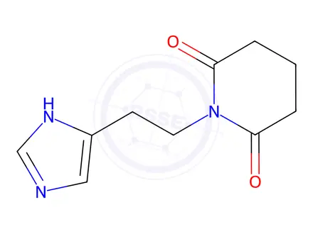 Chemical structure of 1-(2-(1H-Imidazol-5-yl)ethyl)piperidine-2,6-dione