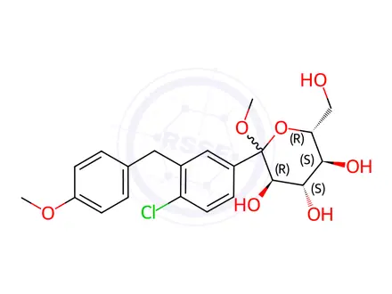 Chemical structure of Dapagliflozin Impurity 553