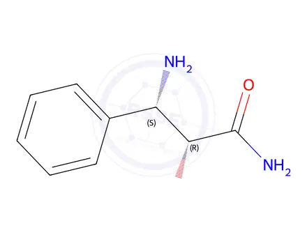 Chemical structure of (2R,3S)-3-amino-2-hydroxy-3-phenylpropanamide