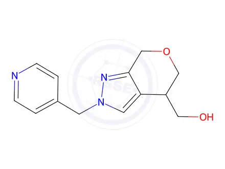 Chemical structure of (2-(Pyridin-4-ylmethyl)-2,4,5,7-tetrahydropyrano[3,4-c]pyrazol-4-yl)methanol