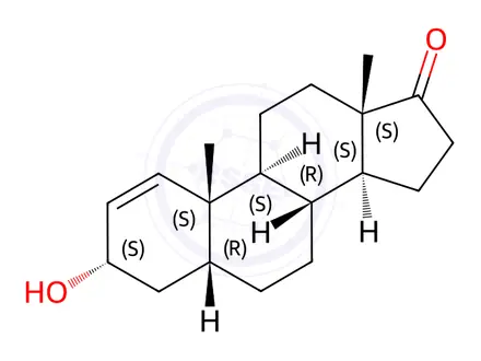 Chemical structure of 5'-Androst-1-en-3'-ol-17-one
