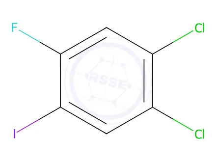 Chemical structure of 1,2-Dichloro-4-fluoro-5-iodobenzene