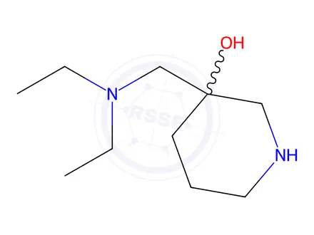 Chemical structure of 3-((Diethylamino)methyl)piperidin-3-ol