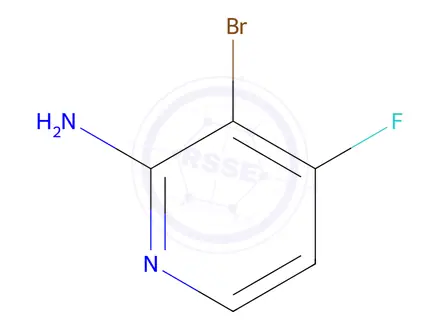 Chemical structure of 3-Bromo-4-fluoropyridin-2-amine