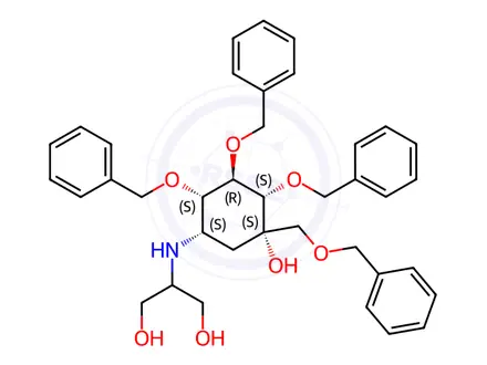 Chemical structure of Voglibose Impurity 45