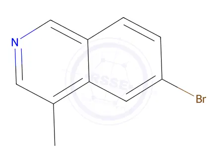 Chemical structure of 6-bromo-4-methylisoquinoline