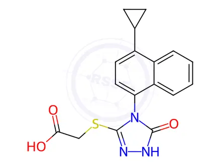 Chemical structure of Lesinurad Impurity 59