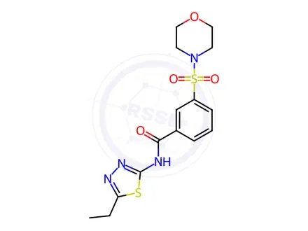 Chemical structure of N-(5-Ethyl-1,3,4-thiadiazol-2-yl)-3-(morpholinosulfonyl)benzamide