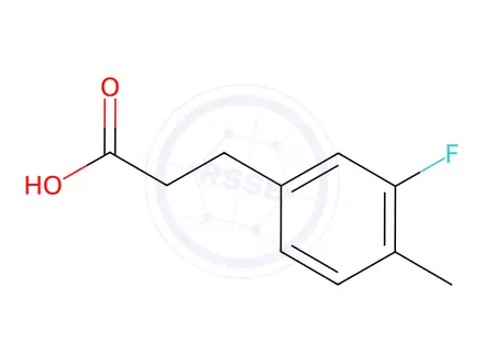 Chemical structure of 3-(3-Fluoro-4-methyl-phenyl)-propionic acid