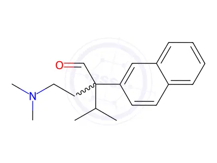 Chemical structure of α-[2-(Dimethylamino)ethyl]-α-isopropyl-2-naphthaleneacetaldehyde