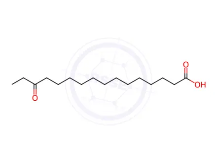 Chemical structure of 14-Oxohexadecanoic acid