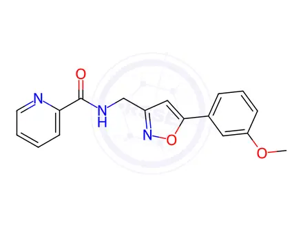 Chemical structure of N-((5-(3-Methoxyphenyl)isoxazol-3-yl)methyl)picolinamide