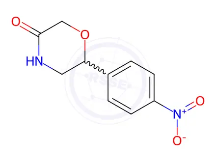 Chemical structure of 6-(4-Nitro-phenyl)-morpholin-3-one
