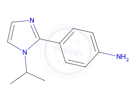 Chemical structure of 4-(1-Isopropyl-1h-imidazol-2-yl)aniline