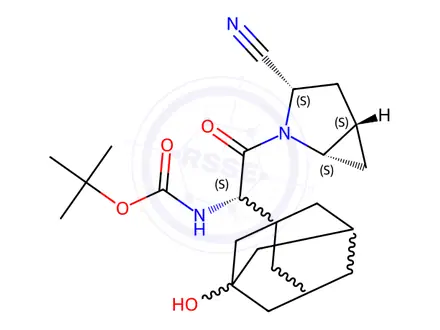 Chemical structure of Saxagliptin Impurity 7