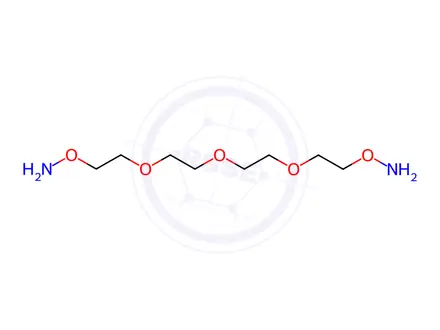 Chemical structure of Bis-aminooxy-PEG3