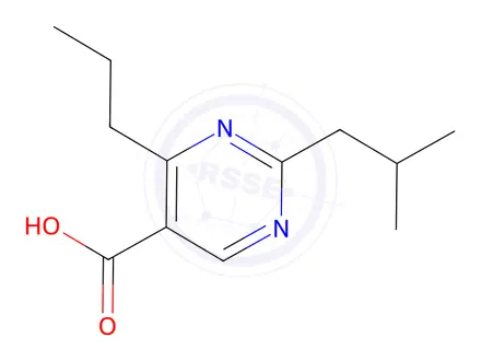 Chemical structure of 2-Isobutyl-4-propylpyrimidine-5-carboxylic acid
