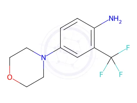 Chemical structure of 4-(Morpholin-4-yl)-2-(trifluoromethyl)aniline