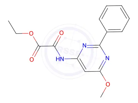 Chemical structure of 2-((6-Methoxy-2-phenylpyrimidin-4-yl)amino)-2-oxoethyl acetate