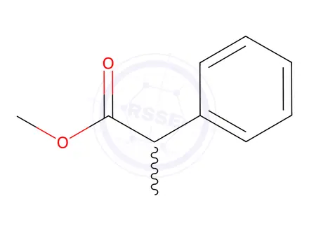Chemical structure of methyl 2-phenylpropanoate