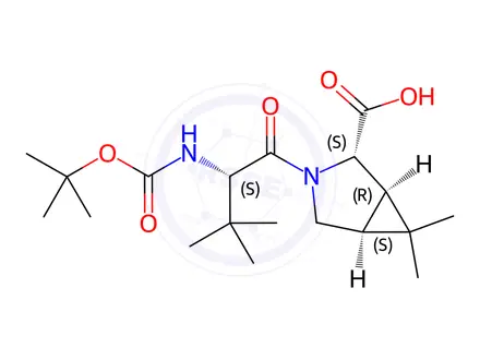 Chemical structure of NIRMATRELVIR KSM I IMPURITY A (ACID IMPURITY)