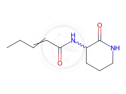 Chemical structure of N-(2-Oxopiperidin-3-yl)-2-pentenamide
