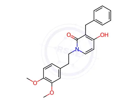 Chemical structure of 3-Benzyl-1-(3,4-dimethoxyphenethyl)-4-hydroxypyridin-2(1H)-one