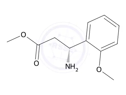 Chemical structure of Methyl (R)-3-amino-3-(2-methoxyphenyl)propanoate