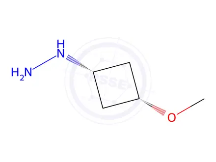 Chemical structure of cis-(3-Methoxycyclobutyl)hydrazine