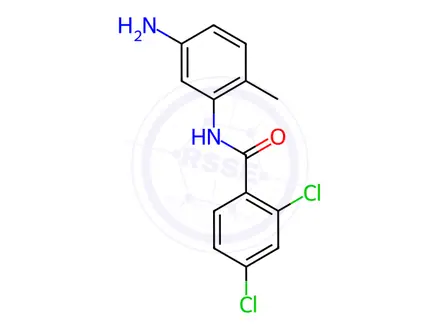 Chemical structure of N-(5-Amino-2-methylphenyl)-2,4-dichlorobenzamide