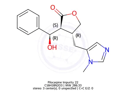 Chemical structure of Pilocarpine Impurity 33