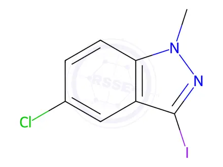 Chemical structure of 5-Chloro-3-iodo-1-methyl-1H-indazole